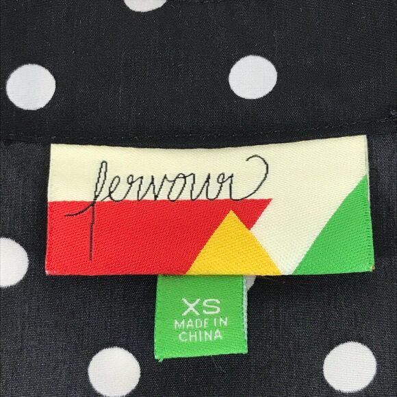 ModCloth Fervour About Scranton Polka Dot Blouse Women's XS Sleeveless Popover - Picture 10 of 12